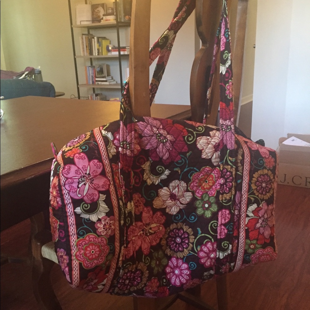 Vera Bradley Small Duffle in Mod Floral Pink
